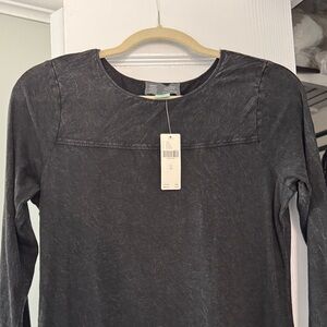 NWT Anthropologie Saturday Sunday tee shirt dress black size medium